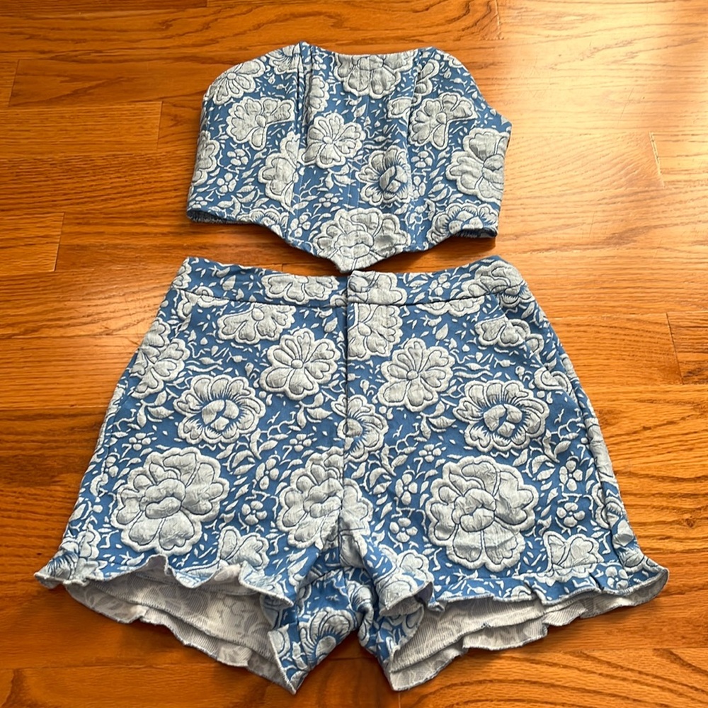 Corset and Shorts Matching Set